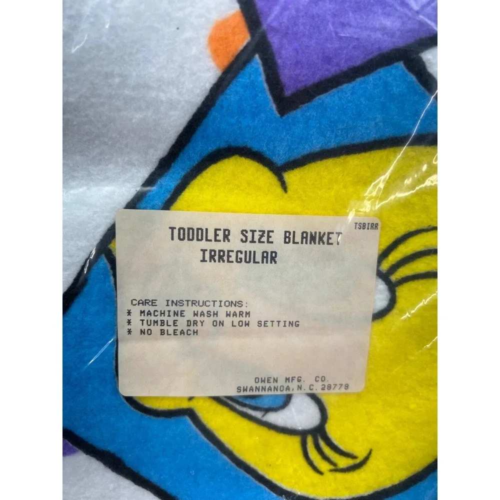 Vintage‎ Looney Tunes 1994 Toddler Blanket Bedspread 45